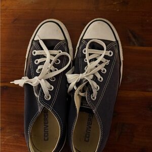 Converse Blue and White Canvas Sneakers